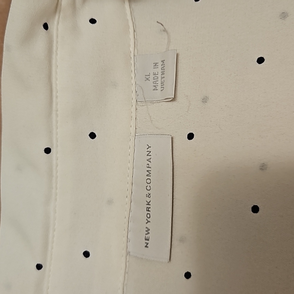 Long sleeve Sheer button down polka dot blouse - Picture 3 of 9